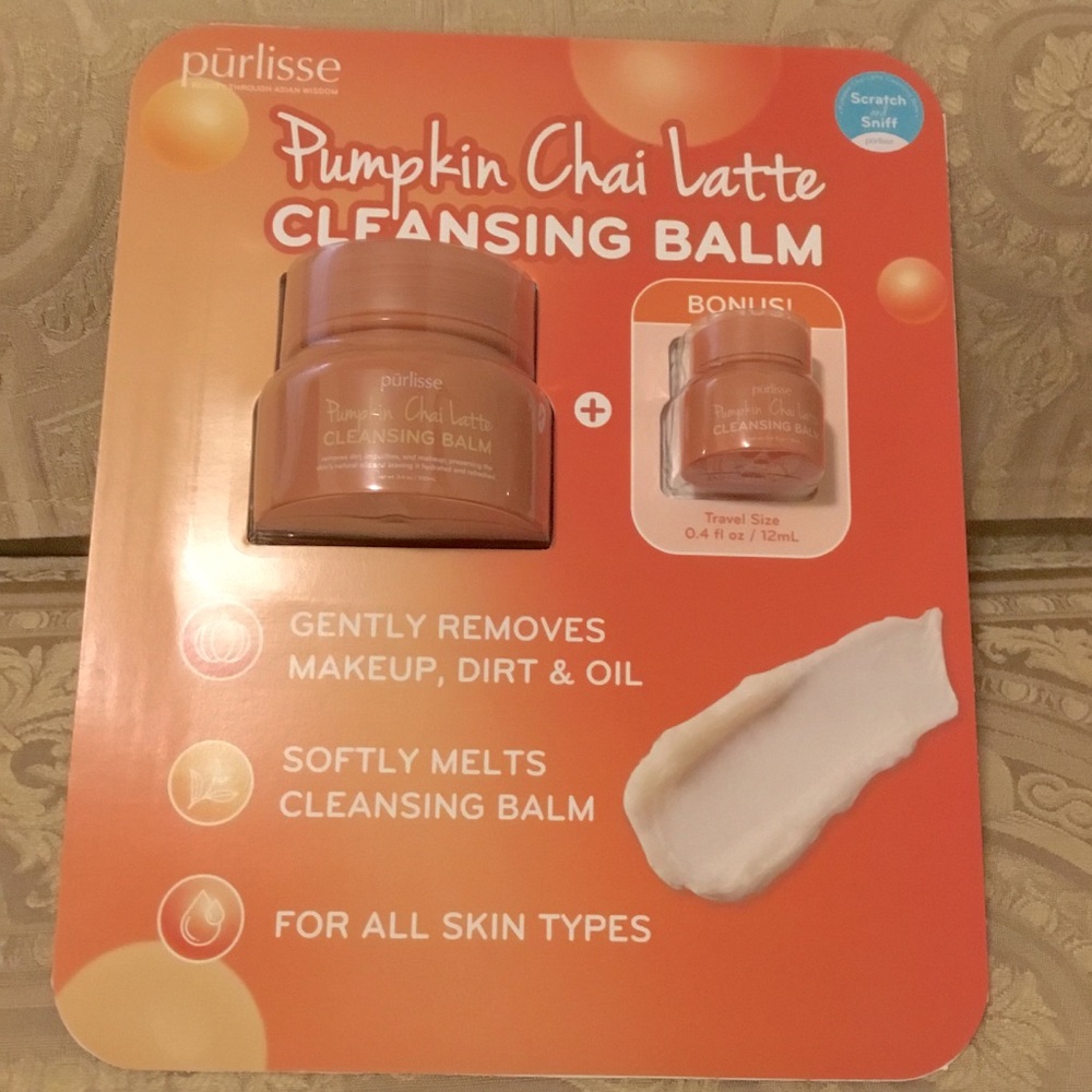 PUMPKIN CHAI LATTE CLEANSING BALM Cream face cleanser make up dirt oil remover